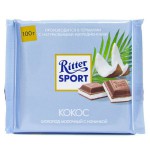 Шоколад, Ritter Sport (Риттер Спорт) 100 г с начинкой кокос молочный