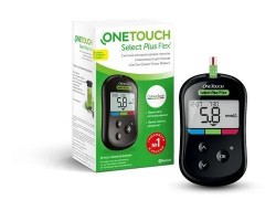 Глюкометр OneTouch селект плюс флекс (ручка УанТач Делика Плюс 1 шт + ланцеты УанТач Делика Плюс 10 шт + тест-полоски 10 шт + футляр) вариант поставки 1